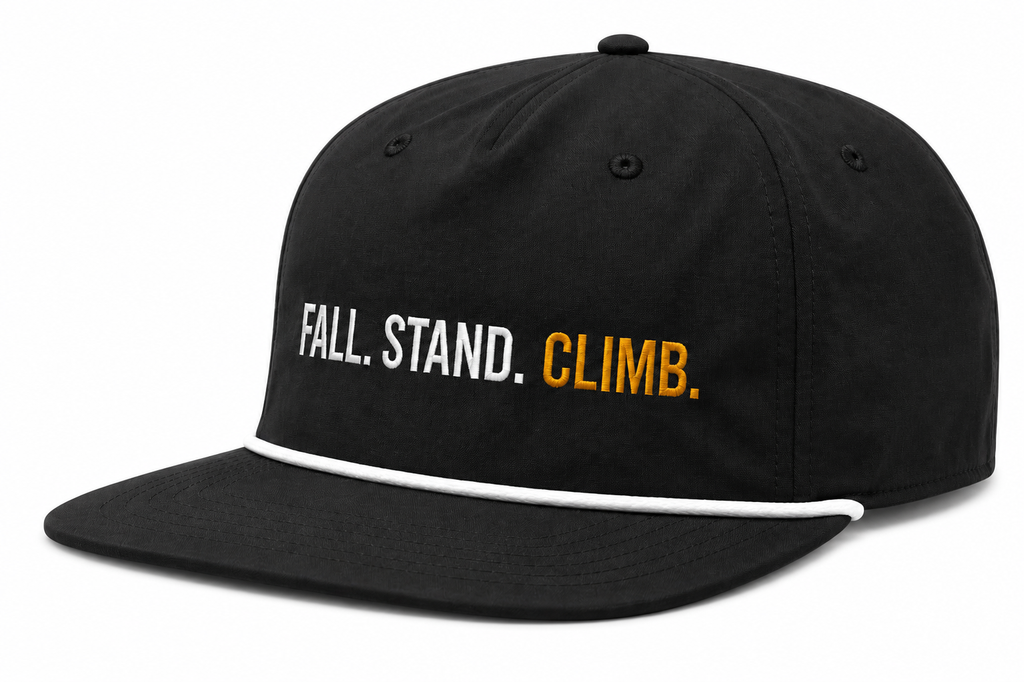 Fall. Stand. Climb. - Rope Hat