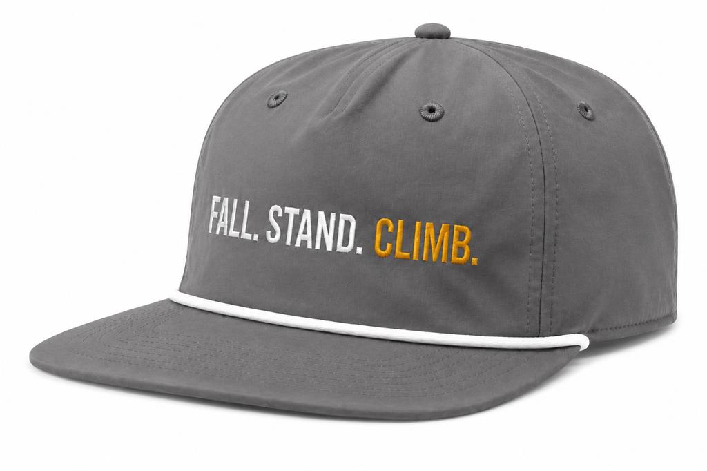 Fall. Stand. Climb. - Rope Hat