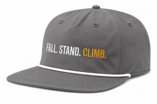 Fall. Stand. Climb. - Rope Hat